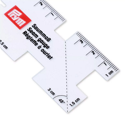 Prym Transparent Seam And Hand Gauge 4Cm X 10.5Cm from B&Q