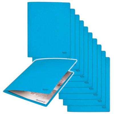 Leitz Recycle 39040035 A4 File Folder For 250 Sheets Sturdy Metal Hangers For Documents 100% Recycled Cardboard Climate Neutral from B&Q