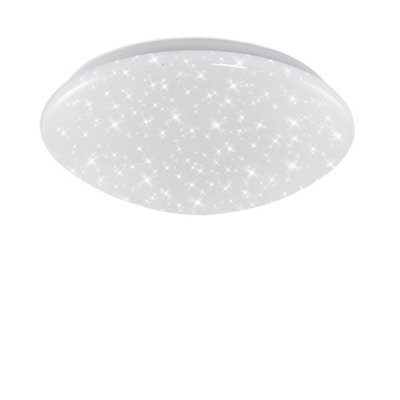 Briloner Mains-Powered Led White Star Decor Ceiling Lamp (Dia)28Cm from B&Q