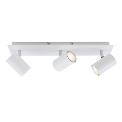 Briloner Gu10 Ceiling Light White 3 Way Spotlight Lamp from B&Q