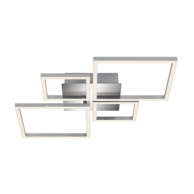Briloner Mains-Powered Led Chrome Dimmable Ceiling Lamp from B&Q