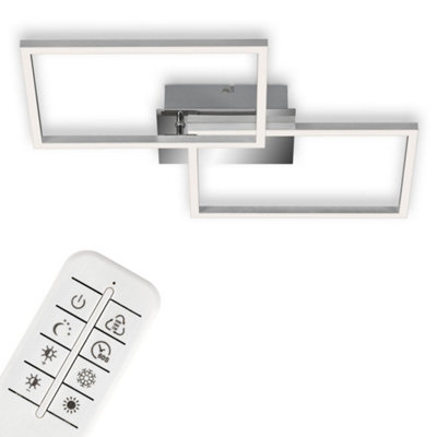 Briloner Mains-Powered Led Chrome Dimmable Ceiling Lamp from B&Q