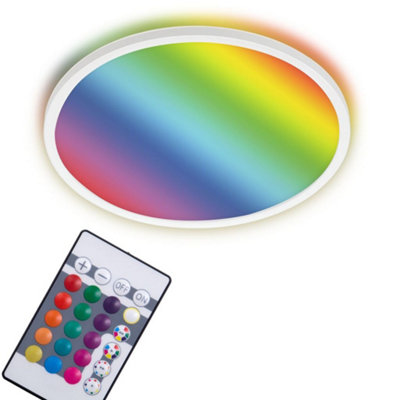 Briloner Mains-Powered Led White Dimmable Led Panel (Dia)42Cm from B&Q