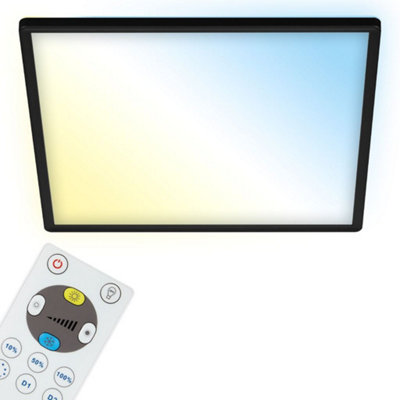 Briloner Mains-Powered Led Black Dimmable Led Panel from B&Q