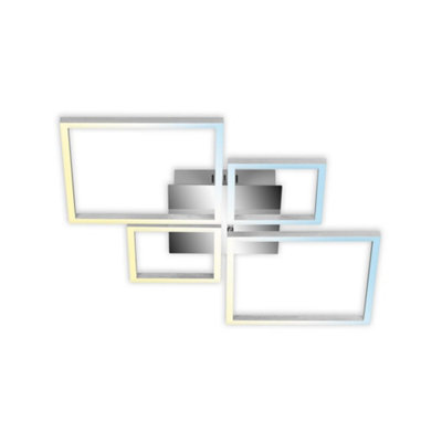 Briloner Mains-Powered Led Chrome Dimmable Ceiling Lamp from B&Q
