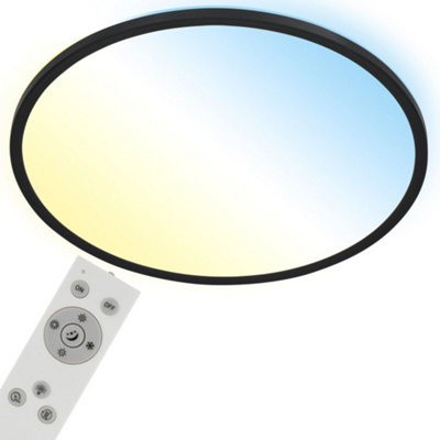 Briloner Mains-Powered Led Black Dimmable Led Panel (Dia)48Cm from B&Q