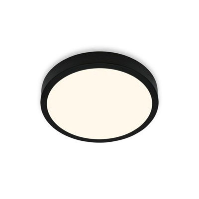 Briloner Mains-Powered Led Black Warm White Light Surface Light (Dia)28Cm from B&Q