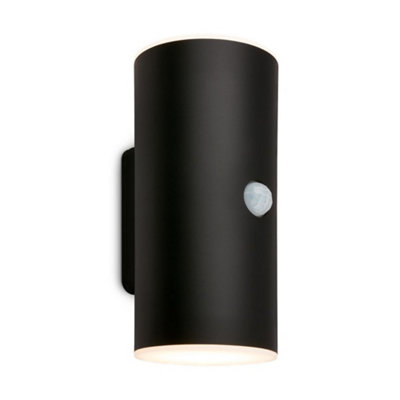 Briloner Battery Powered Black Outdoor Wall Light from B&Q