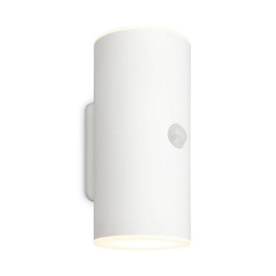 Briloner Battery Powered White Outdoor Wall Light from B&Q