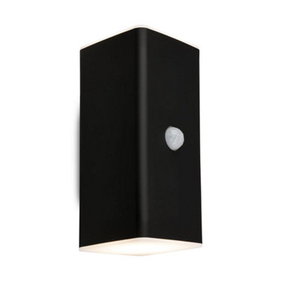 Briloner Battery Powered Black Outdoor Wall Light from B&Q