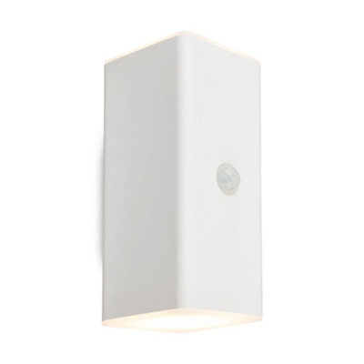 Briloner Battery Powered White Outdoor Wall Light from B&Q