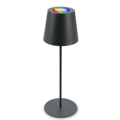 Briloner Battery Powered Anthracite Dimmable Rechargeable Table Lamp from B&Q