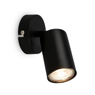 Briloner Gu10 Wall Lamp Black Adjustable Spot Light from B&Q