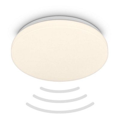 Briloner Mains-Powered Led White Motion Detector Ceiling Lamp (Dia)27Cm from B&Q
