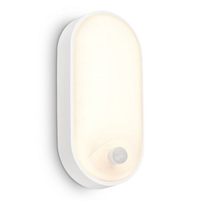 Briloner Outdoor Led Wall Lamp Safety Light Motion Sensor Ip65 Waterproof White from B&Q