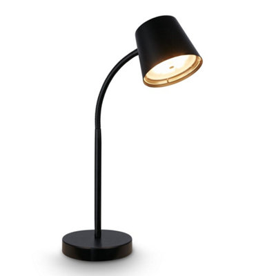 Briloner Battery Powered Black Dimmable Table Lamp from B&Q