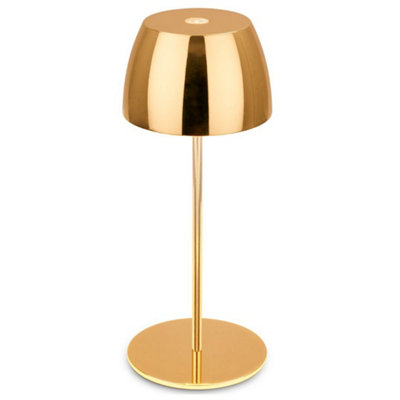 Briloner Gold Rechargeable Led Table Lamp Bedside Light Touch Dimmable Ip442700K200mm from B&Q