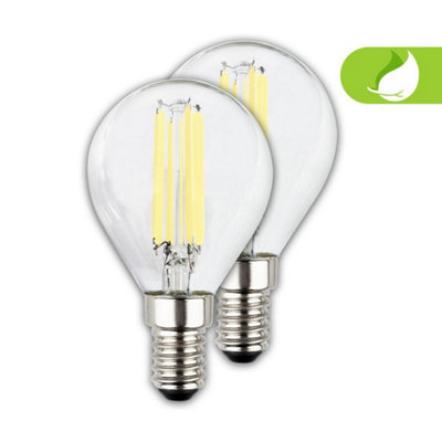 Briloner E14 Led Warm White 4W Energy Efficiency Class A Light Bulbs Pack Of 2 from B&Q