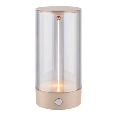 Briloner Beige Led Desk Light Table Lamp Bedside Rechargeable Dimmable Cordless Touch from B&Q