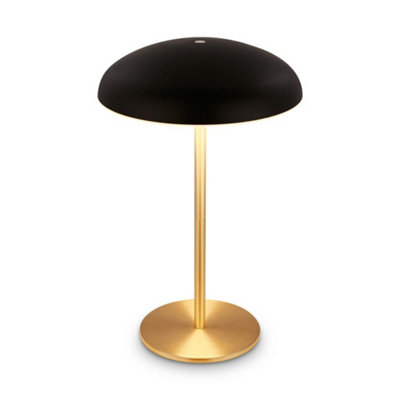 Briloner Rechargeable Led Table Lamp Night Light Bedside Bar Cordless Dimmable Black Gold from B&Q