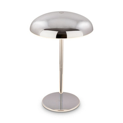 Briloner Chrome Table Lamp Led Rechargeable Night Bedside Desk Light Dimmable Cordless from B&Q
