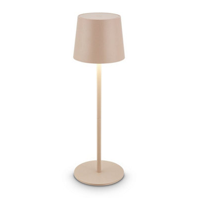 Briloner Beige Led Rechargeable Table Lamp Night Bedside Dimmable Cordless Light 33Cm from B&Q