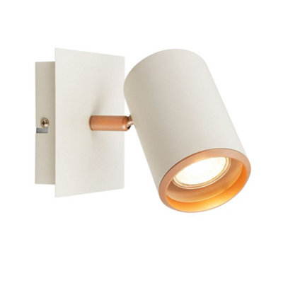 Briloner Wall Light Single Spotlight Reading Lamp Hallway Adjustable Gu10 Grey Coffee from B&Q