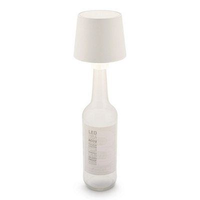 Briloner White Bottle Light Usb Rechargeable Table Lamp Dimmable Touch Cordless Outdoor from B&Q