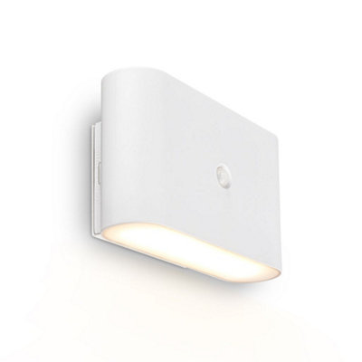 Briloner Cordless Wall Light Rechargeable Lamp Up & Down Motion Sensor Stick-On 3W270Lm White from B&Q