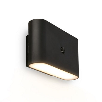Briloner Cordless Wall Light Rechargeable Lamp Up & Down Motion Sensor Stick-On 3W270Lm Black from B&Q