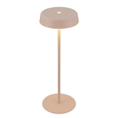 Briloner Led Table Lamp Rechargeable Light Dimmable Cordless Touch Ip44 Outdoor Beige from B&Q