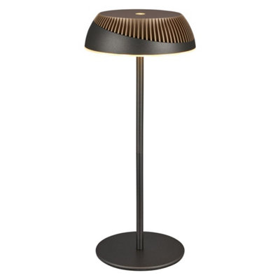 Briloner Alusta Black Bronze Table Lamp Led Rechargeable Light Dimmable Touch Cordless Ip44 German Design Award Winner from B&Q