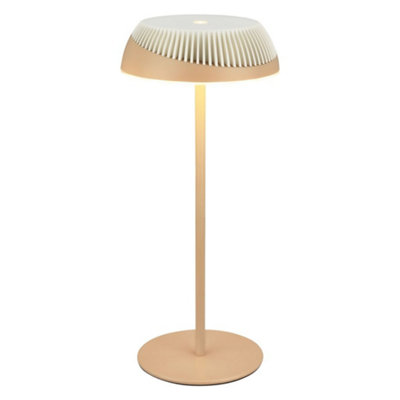Briloner Alusta Beige Table Lamp Led Rechargeable Light Dimmable Touch Cordless Ip44 German Design Award Winner from B&Q