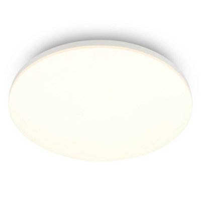 Briloner White Ceiling Light Led 24W2550Lm3000K Warm White Bedroom Hallway Living Room 360X65mm from B&Q