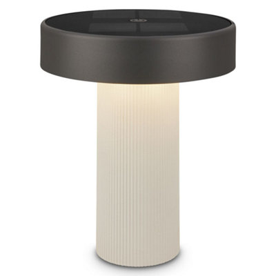 Briloner White Black Solar Table Lamp Led Rechargeable Light Dimmable Touch Cordless Ip44German Design Award Winner from B&Q