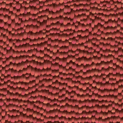 Galerie Amazonia Red Feathers Smooth Wallpaper from B&Q