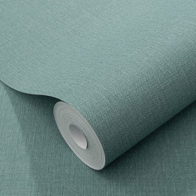 B&Q - Elle By  Luxury Plain Woven Vinyl Wallpaper