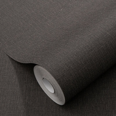 B&Q - Elle By  Luxury Plain Woven Vinyl Wallpaper