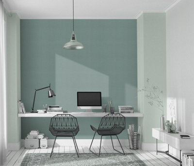 Erismann Erisman Opus Dolce Structured Vinyl WallpaperGreen from B&Q