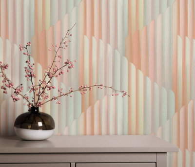 Erismann Wallpaper Cascade Pink from B&Q