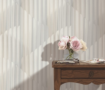 Erismann Wallpaper Cascade Light Grey from B&Q