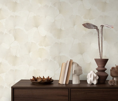 Erismann Wallpaper Ginko Dream Cream from B&Q