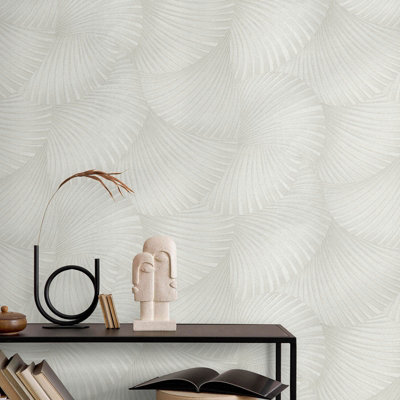 Erismann Nonwoven Wallpaper White10,05 X 0,53 M from B&Q