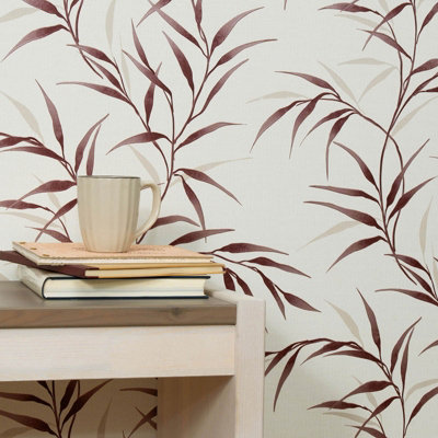 Erismann Nonwoven Wallpaper BeigeRed10,05 X 0,53 M from B&Q