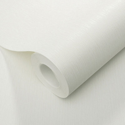 Erismann Nonwoven Wallpaper White10,05 X 0,53 M from B&Q