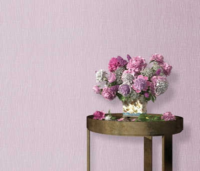 B&Q -  Linen Drift Blown Vinyl In Pink