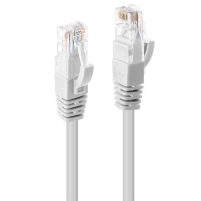 Lindy 7.5M Cat.6 U/utp Ethernet CableWhite from B&Q