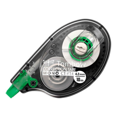 Tombow MONO CT-YT4 4.2mm Correction Tape Roller, White - Pack 10 (CT-YT4-10) - Image 9