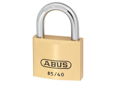 Abus Mechanical 85/40mm Brass Padlock Keyed Alike 709 from B&Q