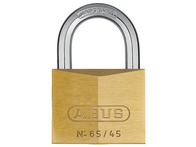 Abus 11998 65/45mm Brass Padlock Keyed Alike 6455 Abuka11998 from B&Q